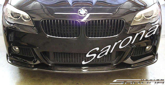Custom BMW 5 Series  Sedan Front Lip/Splitter (2011 - 2013) - $650.00 (Part #BM-056-FA)